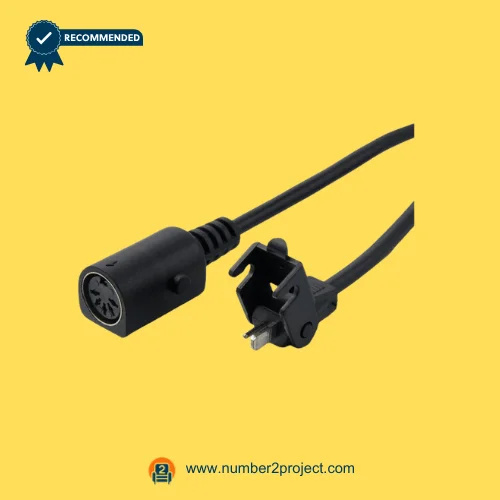 OKIN linear actuator connector cable with round multi pin socket and clip mount bracket for recliner lift chair actuator wiring Number2project