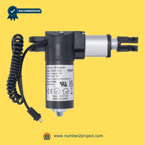 QDYJT-02-22 linear actuator recliner motor with coiled cable and 2 pin connector lift chair actuator side view motion furniture replacement Number2project