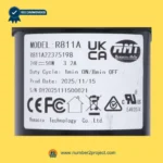 RMT R811A22375198 linear actuator specification label model R811A 24V 50W Remacro Technology recliner lift chair motor identification plate close up Number2project