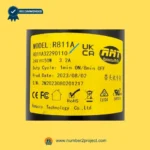 RMT R811A32290110 linear actuator label close-up showing Remacro Motor R811A specifications 24V 50W recliner lift chair actuator Number2project