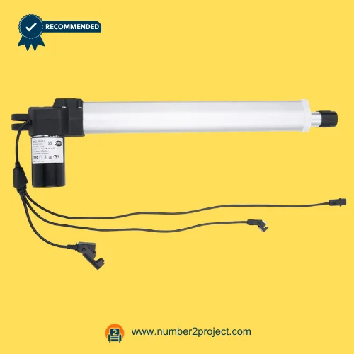RMT R811G42513335 Linear Actuator for ReclinerLift Chair – Full Assembly Side View RMT R811G42513335 linear actuator motor for power recliner and lift chair with dual wiring harness connectors motion furniture actuator replacement Number2project