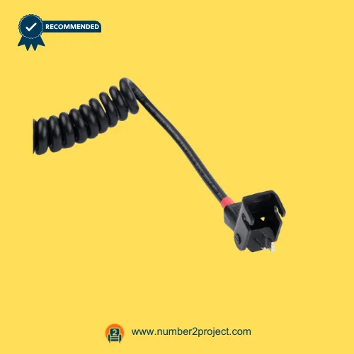 RMT R811T01187018 recliner actuator coiled power cable with two pin connector plug for lift chair linear actuator motor Number2project