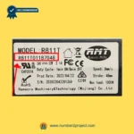 RMT R811T01187048 linear actuator specification label model R811T 24V 50W Remacro Motor recliner lift chair actuator identification plate close up Number2project