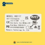 RMT R811T02266070 linear actuator label close-up showing Remacro Motor R811T specifications 24V 50W recliner lift chair actuator Number2project