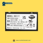 RMT R811T02513335 linear actuator label close-up showing Remacro Motor R811T model specifications 24V 50W recliner lift chair actuator Number2project