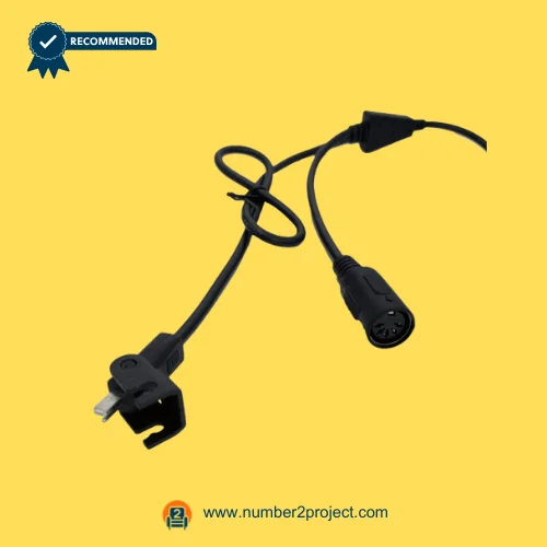 RMT R811T02513335 recliner actuator power cable with multi-pin connector and power plug for lift chair linear actuator motor Number2project