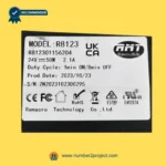 RMT R812301156204 linear actuator label close-up showing Remacro Motor R8123 specifications 24V 50W recliner lift chair actuator Number2project