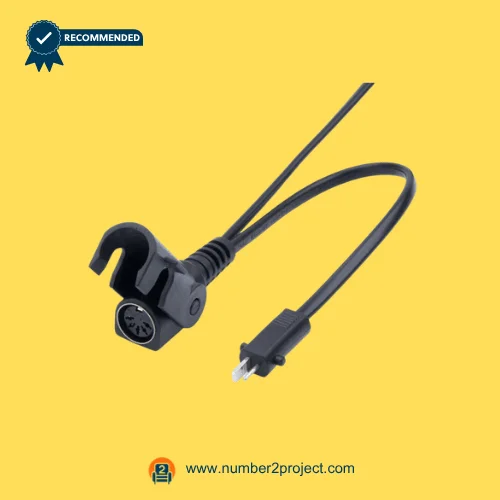 recliner actuator cable with circular multi pin connector and power plug lift chair motor wiring connection close up motion furniture Number2project