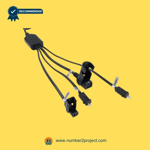 recliner actuator multi way cable harness with clip round socket 2 pin plugs and connectors for lift chair motor wiring close up Number2project
