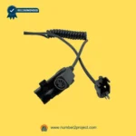 coiled 2-pin to 5-pin recliner adapter cable for linear actuator black motion furniture connector harness Number2project