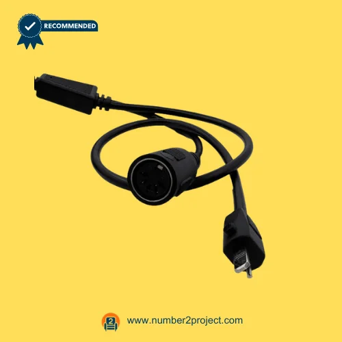 recliner power adapter cable with round 5-pin female socket and 2-pin power plug for lift chair actuator connection Number2project