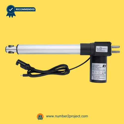 Replacement Linear Actuator for LMD6205I Recliner Motor – Side View with Cable linear actuator replacement for LMD6205I power recliner lift chair motor with cable and connector motion furniture actuator system Number2project