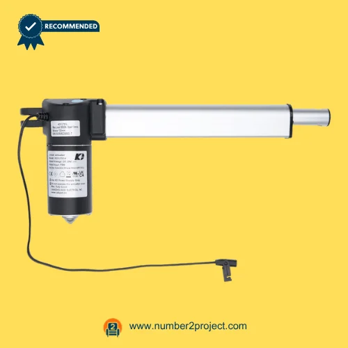 Replacement Linear Actuator for LMD6208B-S-U-2, LMD6208B1-2 & LMD60327B-2 Recliner Motor – Side View linear actuator replacement for LMD6208B-S-U-2 LMD6208B1-2 LMD60327B-2 power recliner lift chair motor with cable connector motion furniture actuator Number2project
