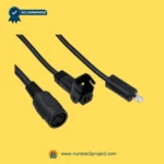 Richmat HJA58 GM1450-LM linear actuator cable assembly multi pin socket 2 pin plug recliner lift chair wiring close up Number2project