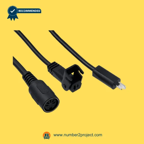 Richmat HJA58 GM1450-LM linear actuator cable assembly multi pin socket 2 pin plug recliner lift chair wiring close up Number2project