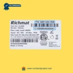 Richmat HJA65 GM1450-RM linear actuator label specifications 24V 3A 4000N stroke 183mm recliner lift chair motor close up Number2project