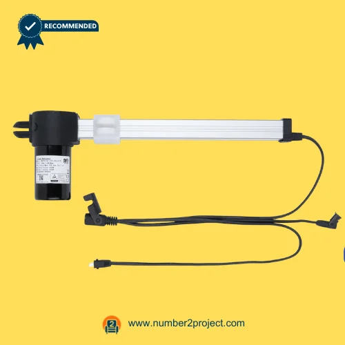 SMT SMT10-04-133-226 41T linear actuator for recliner lift chair motor with aluminum drive rail and extended wiring harness connectors Number2project