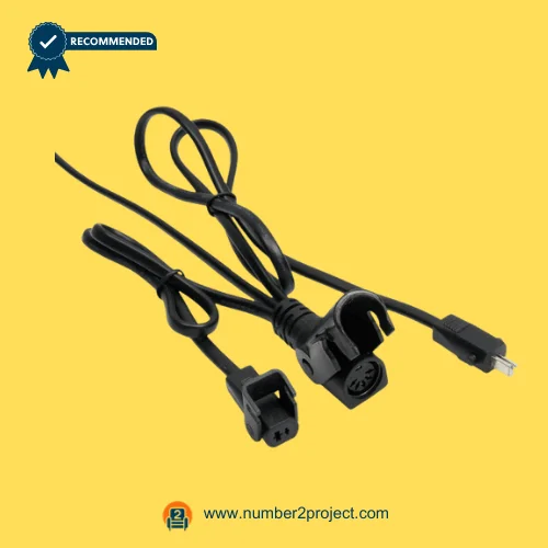 SMT SMT12-01-137-329 45A actuator wiring connectors close up recliner motor cable 5 pin socket and 2 pin plugs connection harness Number2project