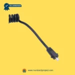 SMT SMT60-03-413-185 actuator power cable close up 2 pin plug recliner motor wiring flexible coil cable Number2project