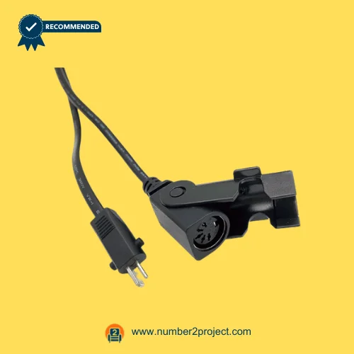 SMT60-03-383-215 actuator connector cable close up 5 pin socket and 2 pin power plug recliner motor wiring harness Number2project