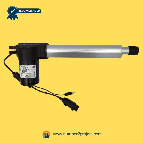 SMT60-03-383-215 linear actuator motor for recliner with cylindrical drive tube and dual connector cables motion furniture actuator Number2project