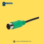 ST03-GN0137-004 linear actuator 5 pin connector plug green cable Golden Technologies recliner lift chair wiring close up Number2project