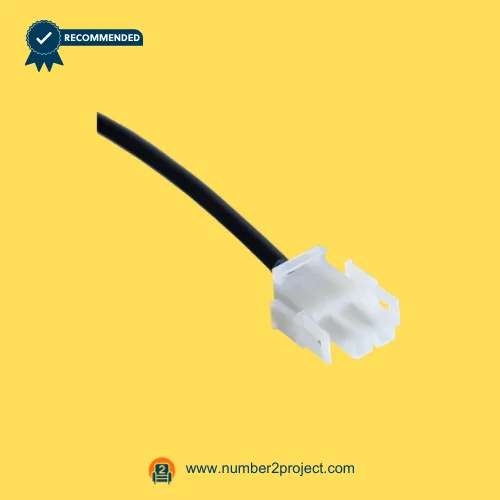 white 2-pin connector plug for linear actuator recliner or adjustable bed low voltage DC cable Number2project