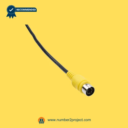 yellow 5-pin DIN connector cable for recliner linear actuator and lift chair control system wiring Number2project