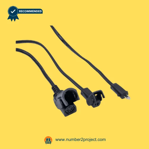 eMoMo 3MR135-334T actuator wiring connectors close up recliner motor cable connectors 2 pin and multi pin plugs for power recliner system Number2project