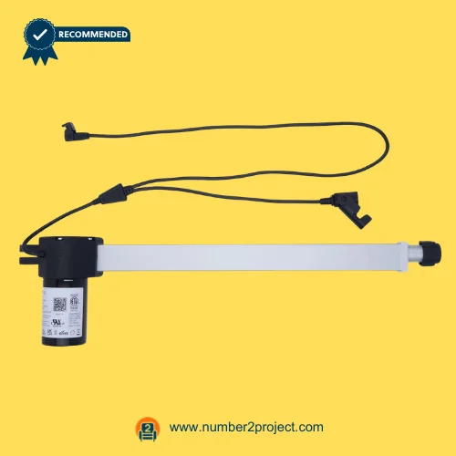 eMoMo 3MTDE 3MLE495-345EL Linear Actuator for ReclinerLift Chair – Full View with Dual Connectors emomo 3mtde 3mle495-345el linear actuator recliner lift chair motor with dual cable connectors motion furniture actuator full view number2project