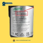 eMoMo 3MTR 3MR134-329ER linear actuator label showing DC24V input 1000N load 41mm sec speed duty cycle recliner motor specifications Number2project