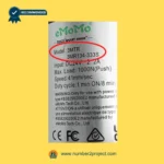 eMoMo 3MTR 3MR134-333S linear actuator label showing model number DC24V input max load 1000N speed 41mm sec duty cycle recliner motor specifications Number2project