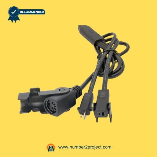 eMoMo 3MTR 3MR157-203TB actuator wiring connectors close up recliner motor cable 5 pin socket 2 pin plug power and control connectors Number2project