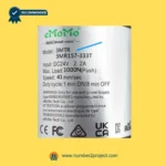 eMoMo 3MTR 3MR157-333T linear actuator label showing DC24V input 1000N load 41mm sec speed duty cycle recliner motor specifications Number2project