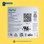 eMoMo 3MTR C329-159330F linear actuator label showing DC29V input 1000N load 41mm sec speed duty cycle QR code and certification markings recliner motor Number2project