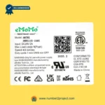 eMoMo 3MTRE 3MRE135-330E linear actuator label showing DC29V input 1000N load 41mm sec speed duty cycle QR code and certification markings recliner motor Number2project
