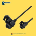 eMoMo recliner actuator connector cable with 2-pin socket and clip mount connector for lift chair motion furniture wiring close up Number2project