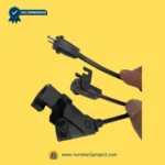 eMoMo recliner actuator connector cable handheld close up with AC plug 2-pin socket and clip mount for lift chair motion furniture wiring Number2project