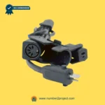 eMoMo recliner actuator multi connector power cable assembly with 2-pin socket clip mount and AC plug for lift chair motion furniture wiring Number2project