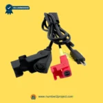 eMoMo recliner actuator wiring harness with red safety connector 2-pin socket and AC plug cable for lift chair motion furniture wiring Number2project