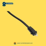 2 pin recliner power plug cable close up black connector with two prongs for power recliner lift chair power supply connection Number2project