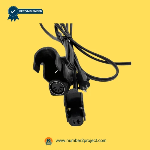 MULIN linear actuator cable harness with multi pin connectors and mounting clips for recliner lift chair motor wiring close up Number2project