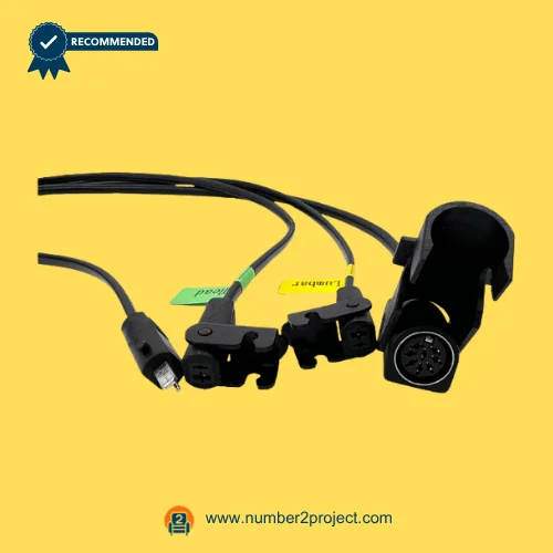 MULIN linear actuator cable harness with labeled connectors and multi pin plug for recliner lift chair motor wiring close up Number2project