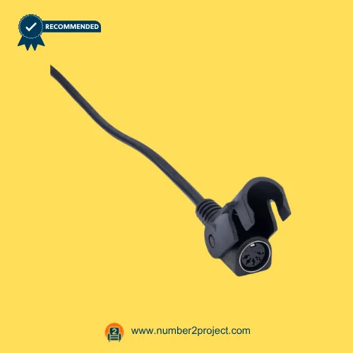 MULIN linear actuator cable with multi pin connector and mounting clip for recliner lift chair motor wiring close up Number2project