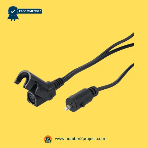 MULIN ML16-246A actuator cable connectors with round multi pin socket and 2 pin plug recliner lift chair wiring harness close up Number2project