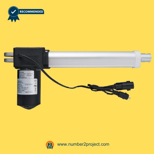 MULIN ML16-246A linear actuator motor for recliner lift chair with cable and connectors power motion furniture actuator replacement close up Number2project