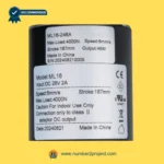 MULIN ML16-246A actuator label showing 28V DC input 187mm stroke 4000N load 6mm/s speed recliner lift chair motor specs close up Number2project