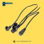 MULIN ML16-352 actuator cable with round and flat connectors recliner lift chair motor wiring harness close up power motion furniture cable Number2project