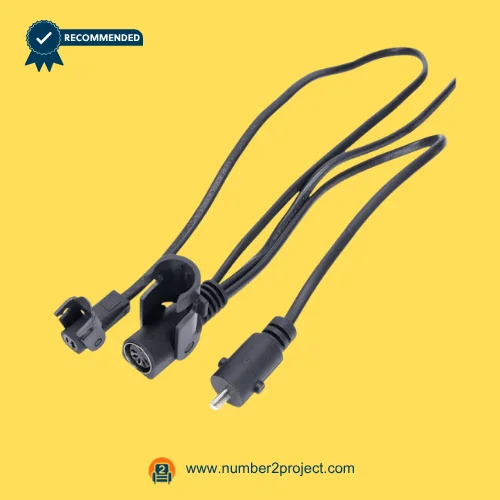 MULIN ML16-352 actuator cable with round and flat connectors recliner lift chair motor wiring harness close up power motion furniture cable Number2project