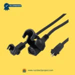 MULIN ML18-003 actuator cable connectors with round multi pin socket and 2 pin power plug recliner lift chair wiring harness close up Number2project